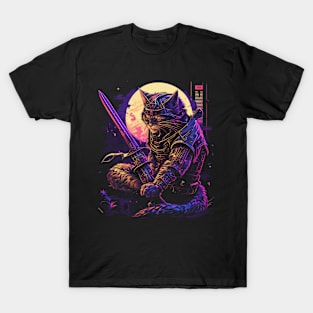 This cool cat is ready to join the samurai squad T-Shirt